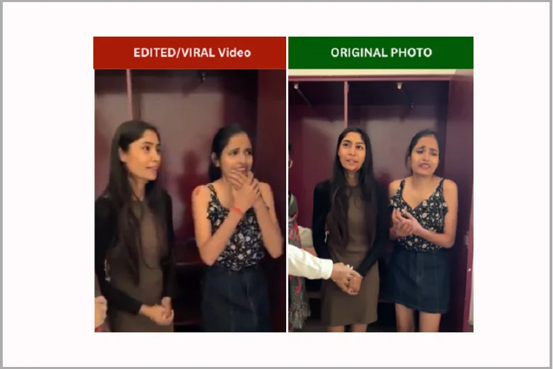Fact Check: Video of crying Hindu girls rescued from Muslim scripted