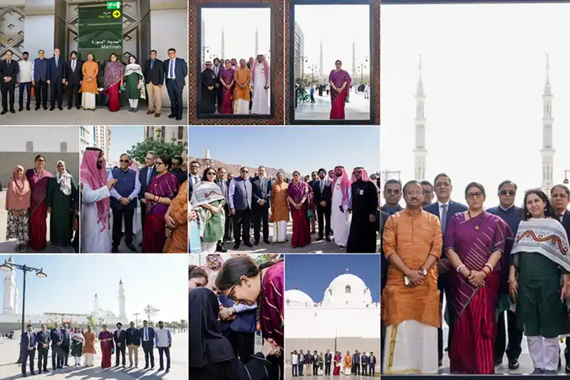 Mixed response as Smriti Irani visits Madinah barred for non-Muslims