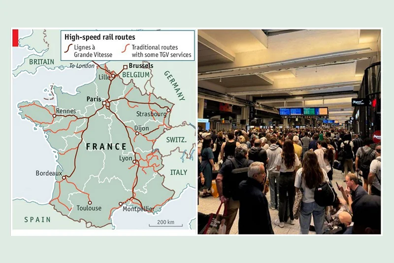 France: Train network vandalized hours before Olympics 2024 opening