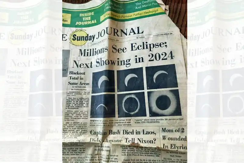 A 2024 Solar Eclipse Forecast Made in 1970 – Ohio Newspaper is Viral