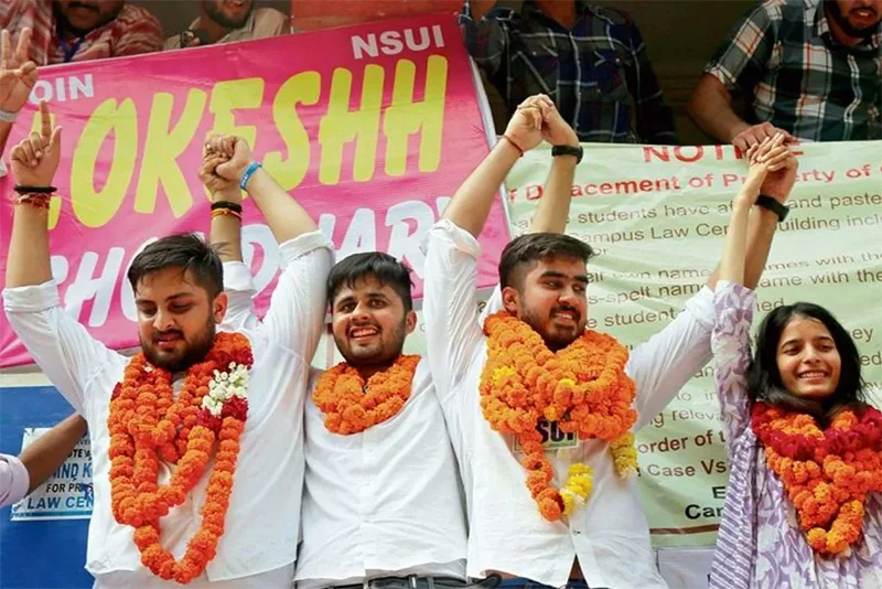 Cong backed NSUI wins DUSU Prez election after 7 years