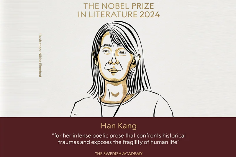 Korean author Han Kang awarded 2024 Nobel in Literature