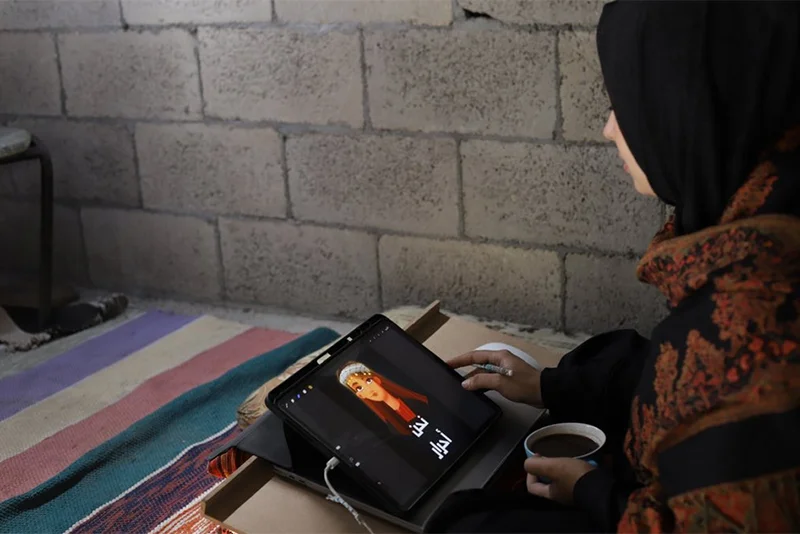 Palestinian Digital Artist among dead in Jabalia, her last artwork is ...