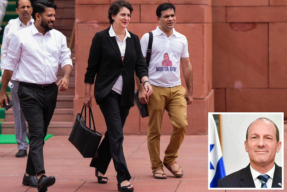 Israeli Envoy resorts to personal attack as Priyanka slams Gaza Genocide
