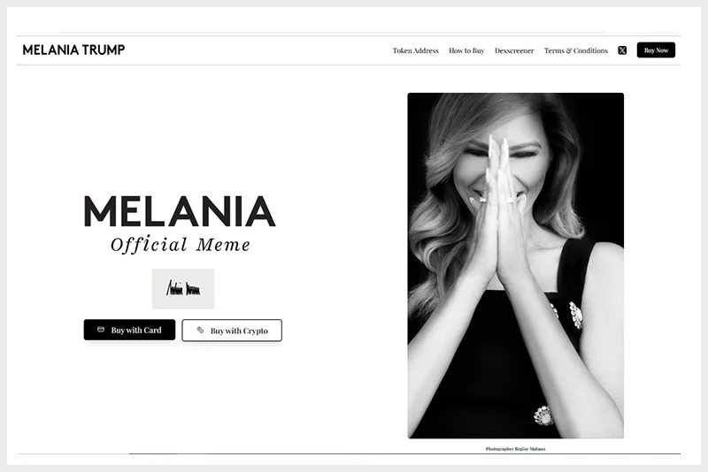 Melania joins Cryptocurrency race with husband Donald Trump