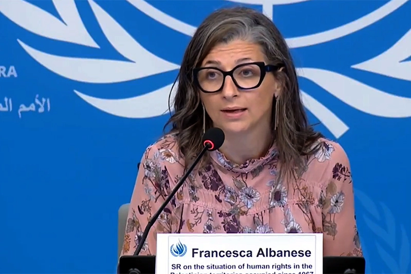 Israel and Francesca Albanese Report