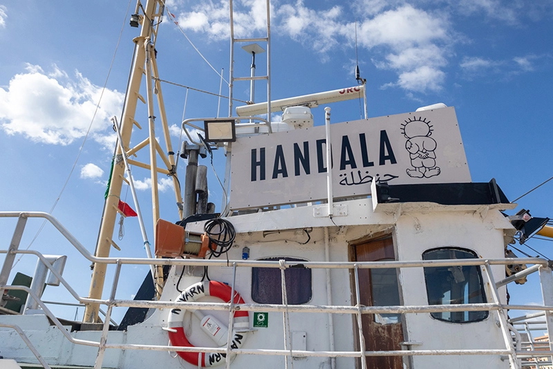 Handala begins final leg of its journey to Gaza