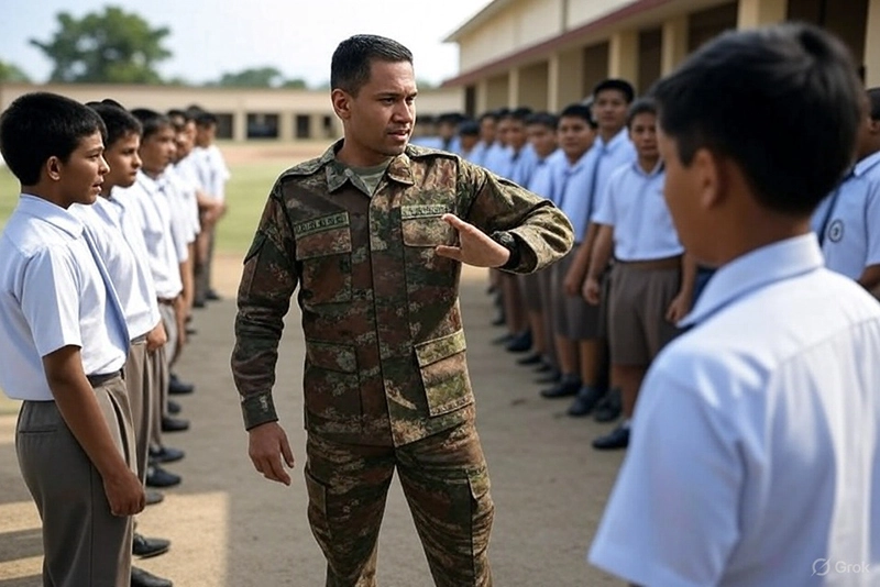 Military Training in Maharashtra Schools