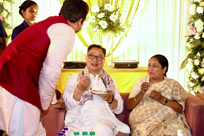 Kiren Rijiju, Delhi CM Rekha Gupta attends two Iftar Parties
