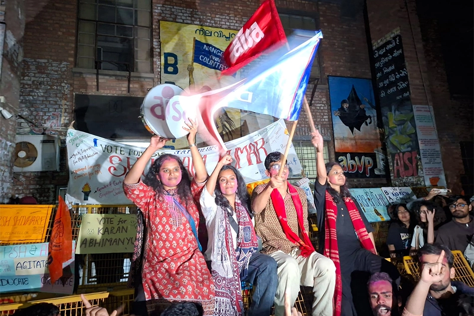 Left Unity sweeps JNU Students’ Union Polls 2025