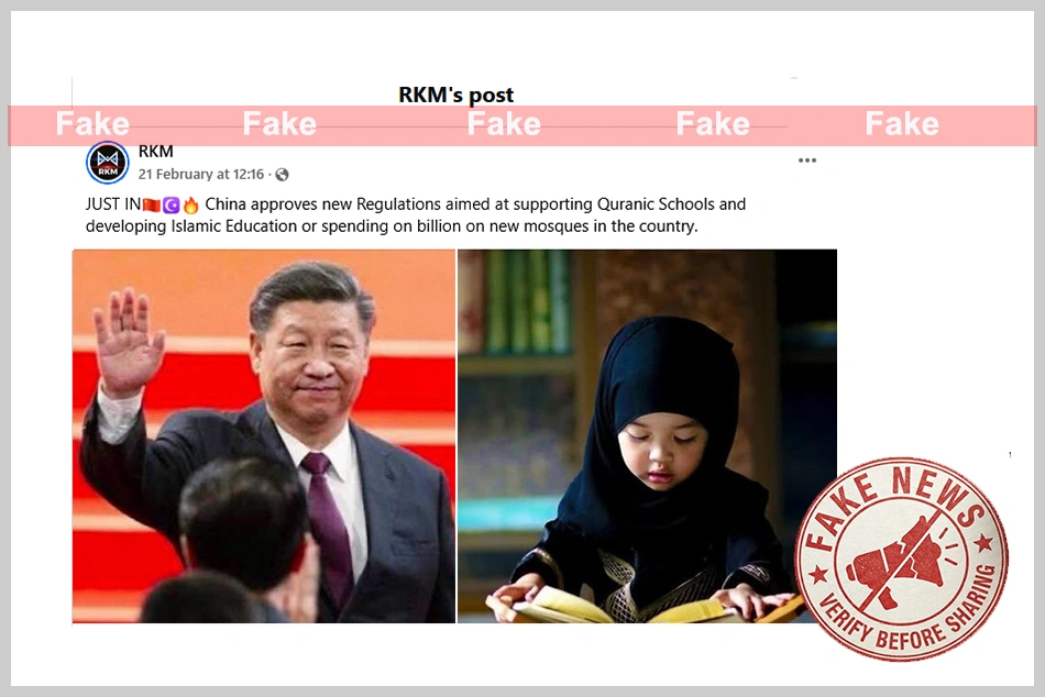 Fact Check: News claiming China’s approval to Quranic Education is fake