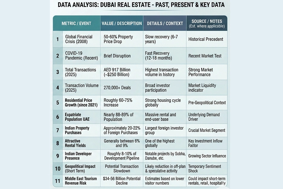 Iran Conflict and Dubai Real Estate: Sentiment Shock or Structural Risk?