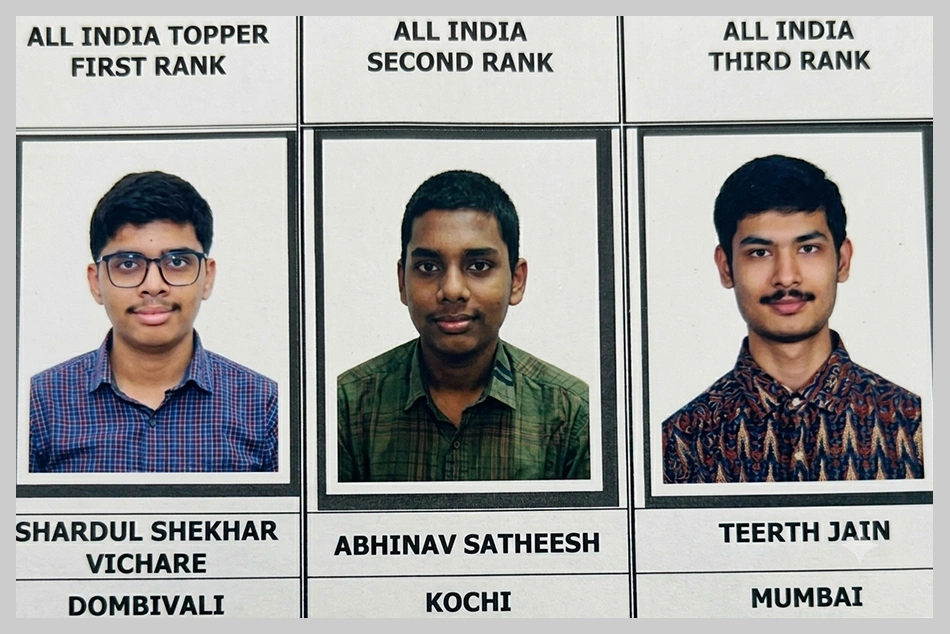 CA Inter May 2026 Result: Shardul, Abhinav, Teerth Secure Top 3 Ranks
