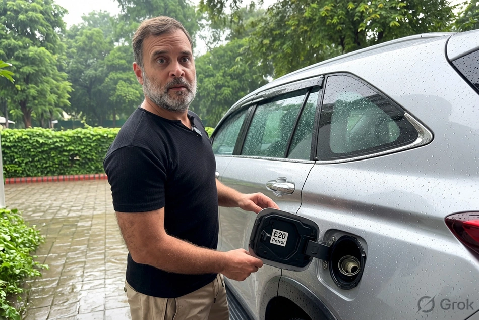 Rahul Gandhi Joins War Against E20 Petrol